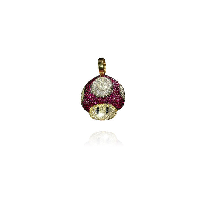 Micro Mario mushroom pendant