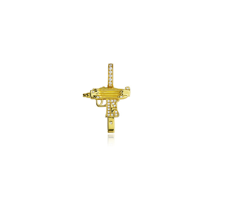 uzi pendant necklace chain ifandco micro size