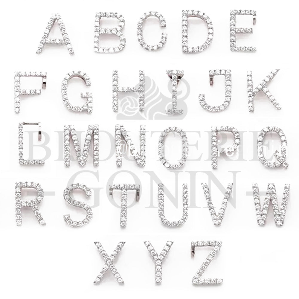 icebox lil uzi vert Custom Alphabet A-Z Initial Letter Name Charm Jewelry pendant chain necklace