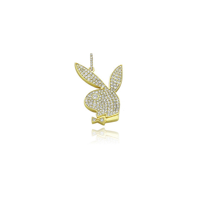 playboi carti playboy bunny upside down pendant necklace chain as seen on blac chyna dating snapchat