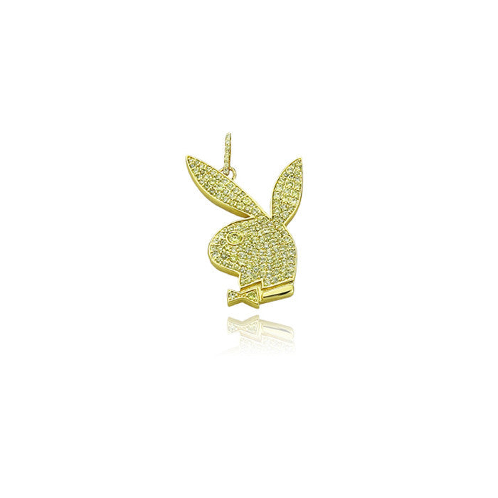playboi carti playboy bunny upside down pendant necklace chain as seen on blac chyna dating snapchat