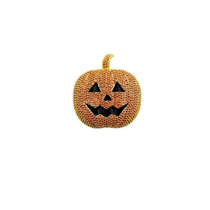halloween pumpkin pendant orange gold