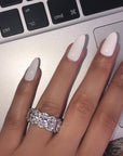 Kylie Jenner signature eternity band ring in oval kylie ring diamond