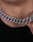 curb cuban link 20mm necklace chain fully iced custom clasp diamond ifandco