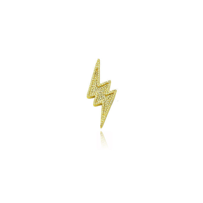 ian connor bape thunderbolt lightning pendant necklace and chain