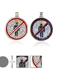 travis scott laflame no bystanders chain necklace pendant astroworld