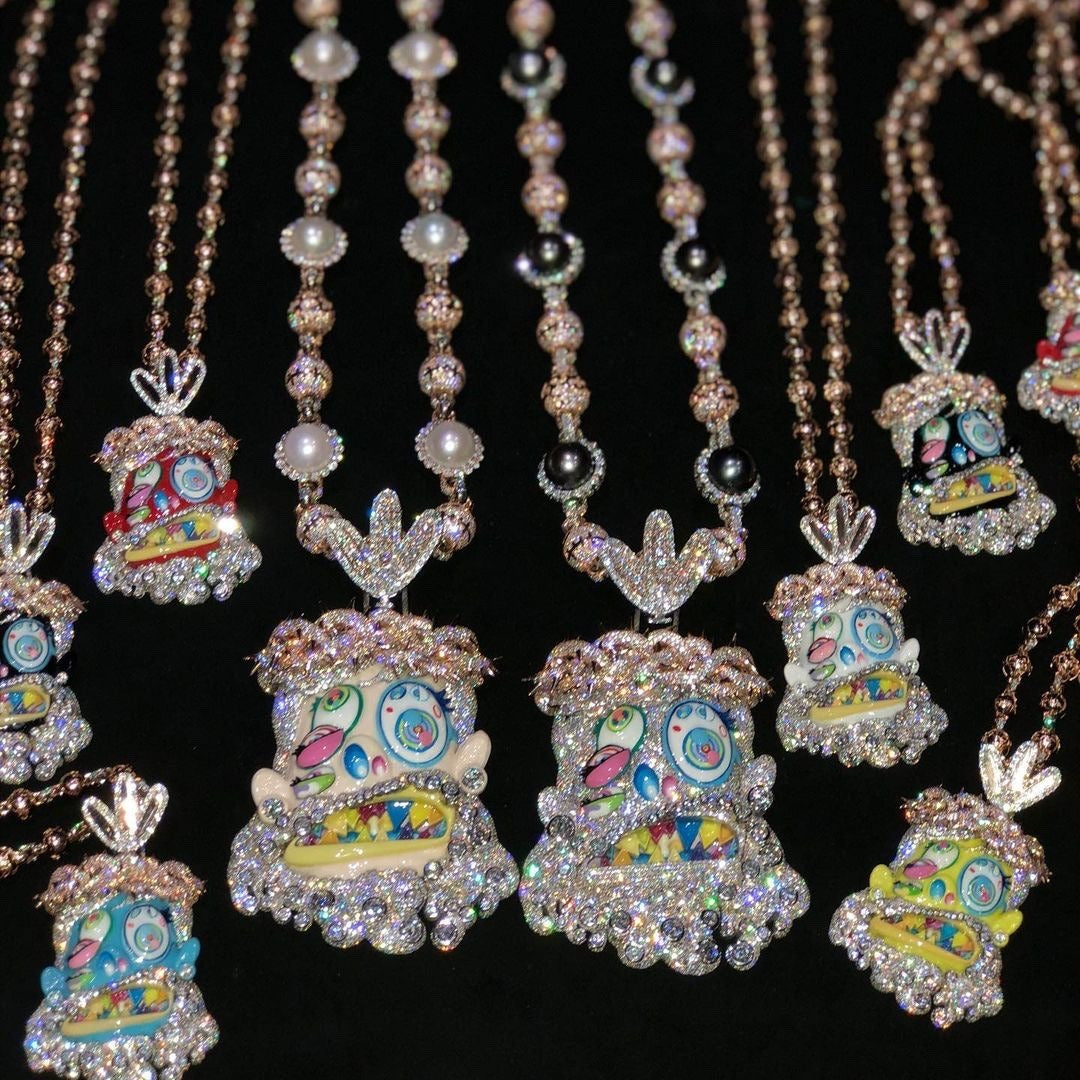 Buy melted utopia dream Travis Scott Gifts His Crew Iced Out Eliantte & Co Chains diamonds utopia murakami