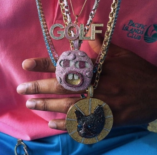 Tyler the creator cherry bomb pendant necklace chain iced out shopgld ifandco