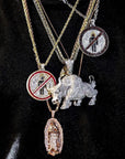 travis scott laflame no bystanders chain necklace pendant astroworld