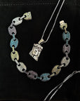 Gucci link bracelet chain necklace