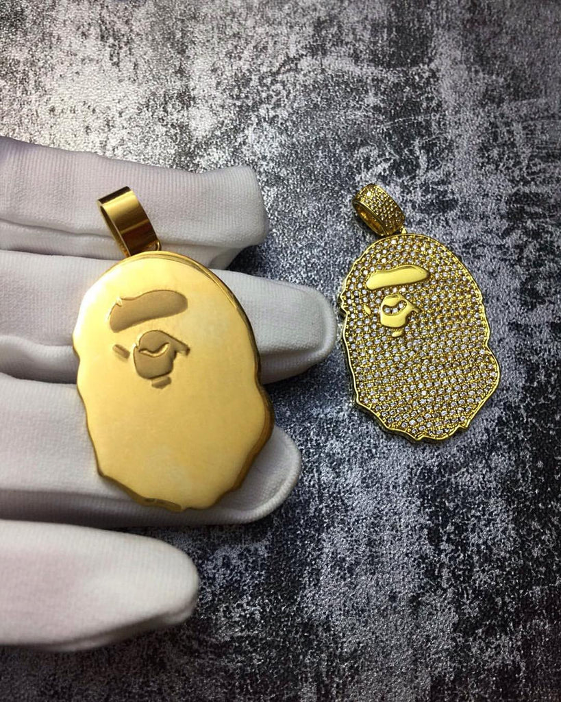 Bape Necklace pendant and chain