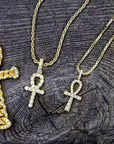 ankh interlaced chain pendant affordable hip hop jewelry 