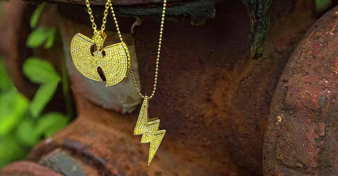 wu tang pendant necklace chain diamond