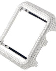 Custom Apple iWatch 42mm iced out bezel Silver 