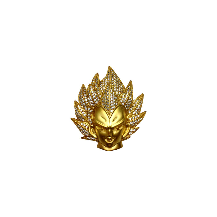 Vegeta necklace in gold and diamond dbz