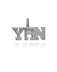 Migo yung rich nation logo pendant necklace chain vvs diamond offset quavo takeoff ifandco custom jewelry